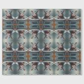 バスタイムバスタブの中で動物をバスタイム ラッピングペーパー (フラット)