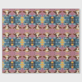 バスタイムバスタブの中で動物をバスタイム ラッピングペーパー (フラット)