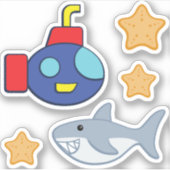 バスタイムファンシーコンターステッカー シール (正面)