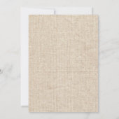 バスタイリッシュラ素朴ップのテクスチャー 招待状 (裏面)
