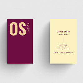 バスタイリッシュルユニークグンディプロフェッショナルモノグラム 名刺