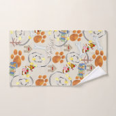 バスタオオルセットハッピーバースデー希望の犬 バスタオルセット (ハンドタオル)