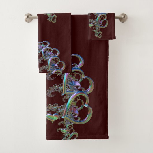 バスタオオルセットハートのリズム バスタオルセット (インサイチュ)