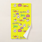 バスタオオルセット、ハッピーバースデーメリークリスマス バスタオルセット (ハンドタオル)