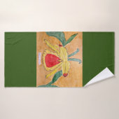 バスタオルと抽象芸術植物性デザイン バスタオル (バスタオル)