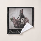 バスタオルセットワインと葡萄ホームスイートホーム バスタオルセット (ウォッシュタオル)