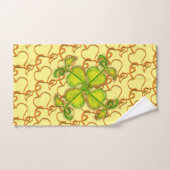 バスタオルセット – アイビー葉とイエローモノグラム (ハンドタオル)