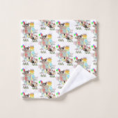 バスタオルセット、ハッピーバースデーポッサムケーキ バスタオルセット (ウォッシュタオル)