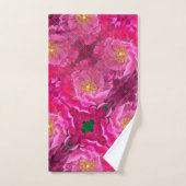 バスタオルセット – ピンクデザートバラ (ハンドタオル)