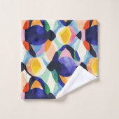 バスタオルセット – モダン抽象芸術 (ウォッシュタオル)