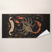 バスタオル蠍座シナ〔占星術の〕十二宮図アート バスタオル (バスタオル)