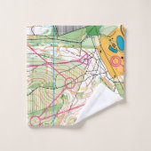 バスタオル-オリエンテーリング旗 バスタオルセット (ウォッシュタオル)