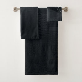 バスタオル – ブラック美しい バスタオルセット