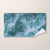 バスタオル：海、海、波、青、シアン バスタオルセット (ハンドタオル)