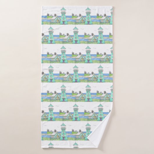 バスタオル；灯台5 バスタオル (バスタオル)