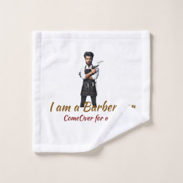 バスタパーソナライズされたオル理容師テーマ ウォッシュタオル