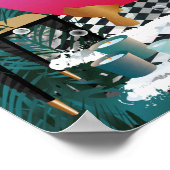 バスタブにチーズ、動物のバスルームの壁アート ポスター (角)