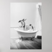 バスタブにペンギン ポスター (正面)
