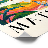 バスタブにボブキャッおもしろいト、マティス・アート・プリント、 ポスター (角)