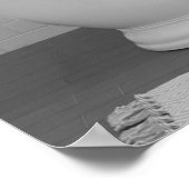 バスタブに入った狼バブルバス ポスター (角)