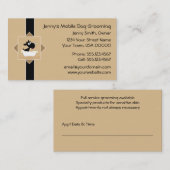 バスタブに可愛い犬ペット犬トリマーアポイントメント | 予約カード (正面/裏面)
