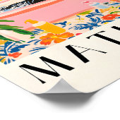 バスタブに黒いラブラドール、バスルームおもしろいポスター、 ポスター (角)