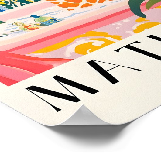 バスタブのキリン、バスルームおもしろいポスター、動物 ポスター (角)