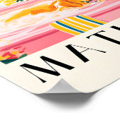 バスタブのゴールデントリーバー、バスルームおもしろいポスター ポスター (角)