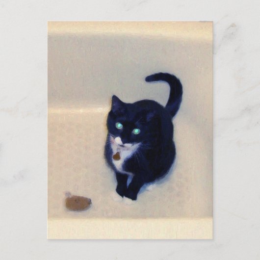 バスタブのプレイタイム ポストカード (正面)