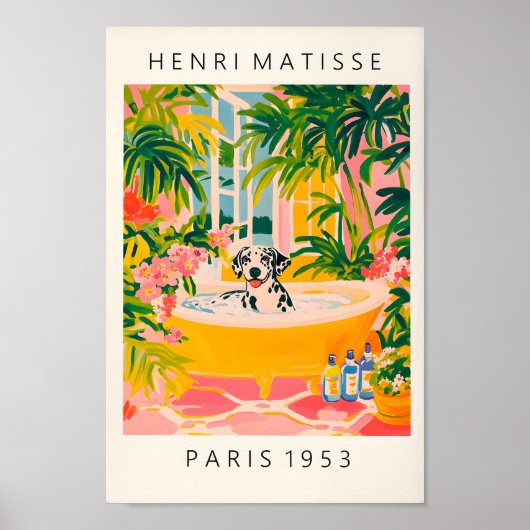 バスタブの中のダルマおもしろいイアン、バスルームの壁アート、M ポスター (正面)