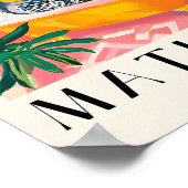 バスタブの中のハトのポスター、おもしろいバスルームの壁アート、 ポスター (角)