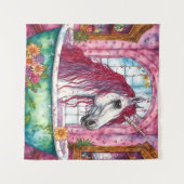 バスタブの中のユニコーン タペストリー (正面(横))