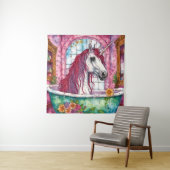 バスタブの中のユニコーン タペストリー (インサイチュ)