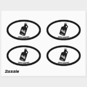 バスタブジン鉄道会社楕円ボトル2 楕円形シール (シート)