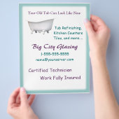 バスタブビクトリアンフライヤーカスタマイズト チラシ (手)