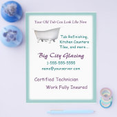 バスタブビクトリアンフライヤーカスタマイズト チラシ (シングル)