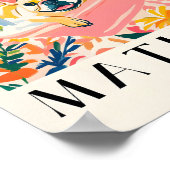 バスタブフランスのバスのブルドッグおもしろい、バスルームの壁アート ポスター (角)