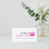 バスタブ石鹸バブルピンク 名刺 (スタンド正面)