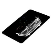 バスタブX線スケルトン – レインボーバブル マグネット (左側)