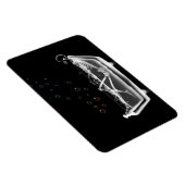 バスタブX線スケルトン – レインボーバブル マグネット (右側)