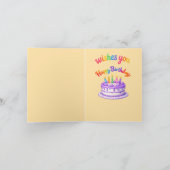 バスターからのお誕生日おめでとう カード (内部)