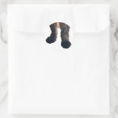 バスターのステッカー – 足! ラウンドシール (バッグ)