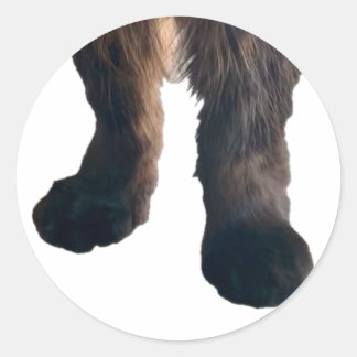 バスターのステッカー – 足! ラウンドシール