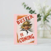 バスターは来のヴィンテージ劇場ポスター ポストカード (スタンド正面)