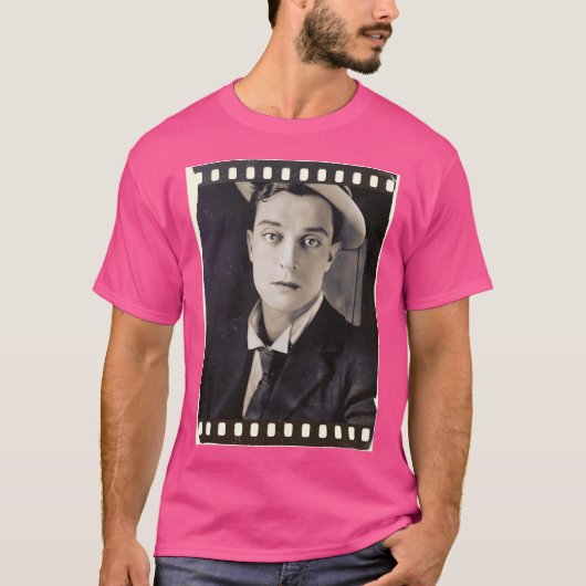 バスター・キートン – フィルム – D15 Tシャツ (正面)