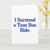 バスツアーに耐え抜いた グリーティングカード (黄色い花)