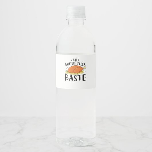 バステがすべて Thanksgiving デザイン ペットボトルラベル (正面)