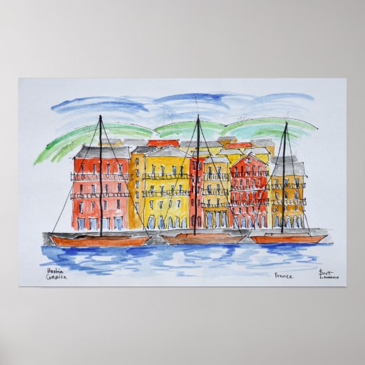 バスティア・ポート | Corsica,フランス ポスター (正面)
