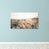 バスティオンデュマットの溝、プレート'シートから キャンバスプリント (インサイチュ (ウッドフロア))