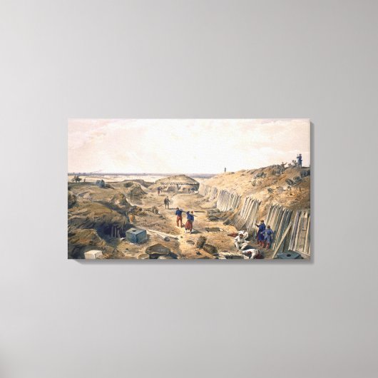 バスティオンデュマットの溝、プレート'シートから キャンバスプリント (正面)